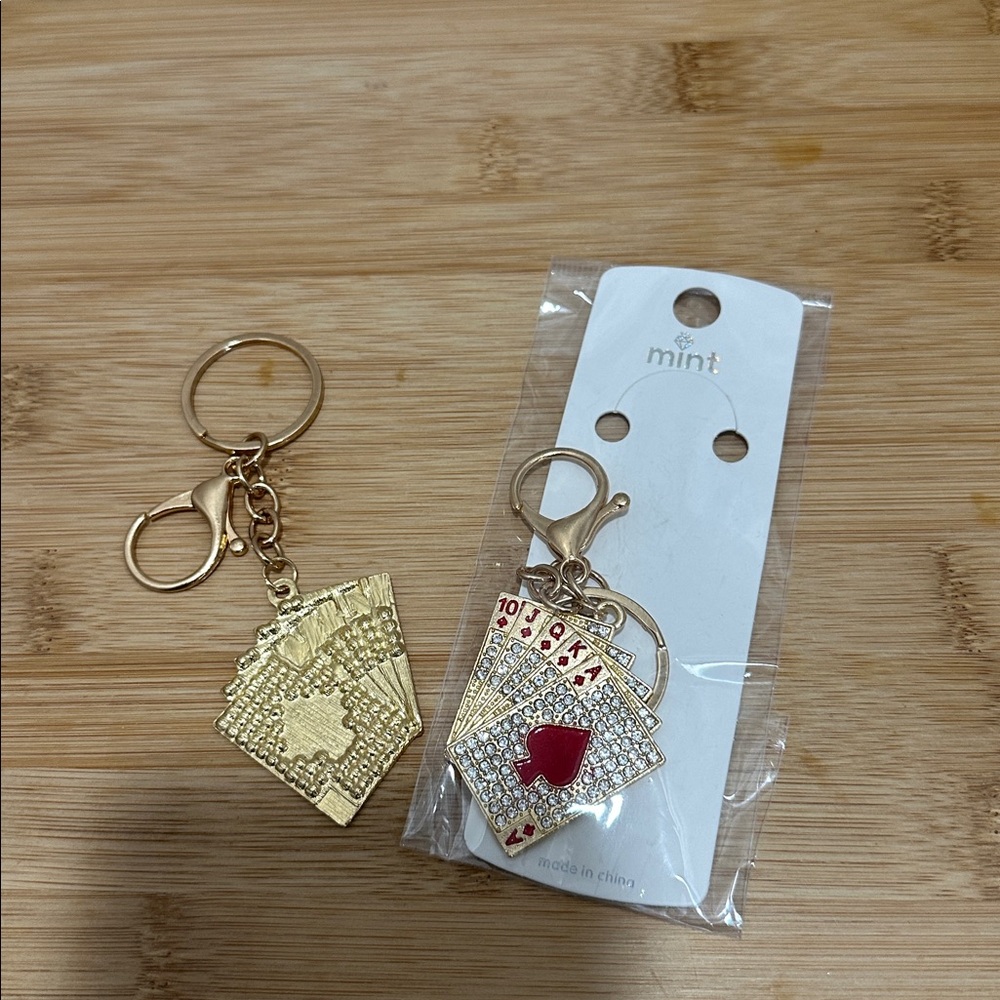 Mint Gold and Red Card Holder Keychain NWT
You get two of them - Picture 2 of 3